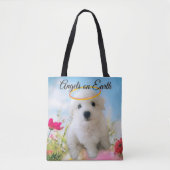 Engelachtige Puppy Tote Bag (Voorkant)