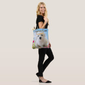 Engelachtige Puppy Tote Bag (Op model)