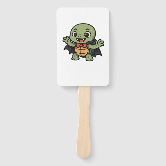 Engelachtige schildpad vampier Halloween Oversized Handwaaier (Voorkant)