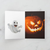 Engelachtige Spoken Halloween Kaart (Binnen)