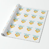 Engelachtige verrassing emoji cadeaupapier (Uitgerold)