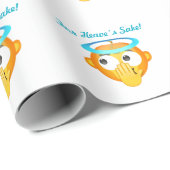 Engelachtige verrassing emoji cadeaupapier (Rol Hoek)