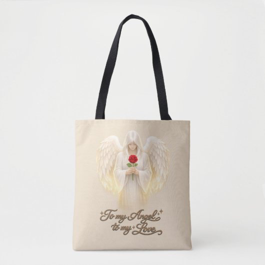 EngelachtigGeloof GoudenHart Tote Bag (Voorkant)