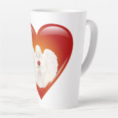 EngelachtigGeloof ZilverHart Latte Mok (Rechterhoek)