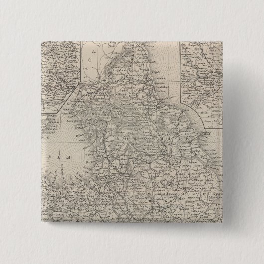 Engeland 10 vierkante button 5,1 cm (Voorkant)
