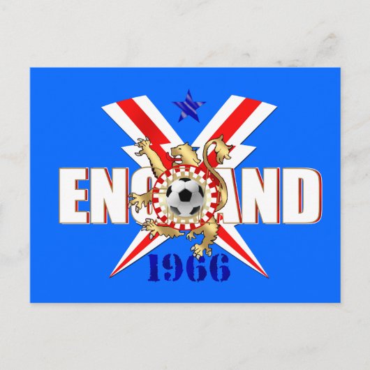 Engeland 1966 football fans briefkaarten en gesche (Voorkant)