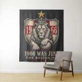 Engeland 1966 Leeuw Voetbal Wandkleed (In situ)
