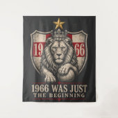 Engeland 1966 Leeuw Voetbal Wandkleed (Voorkant)