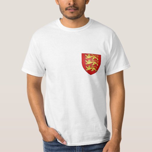 Engeland 3 leeuwen wapenschild t-shirt (Voorkant)