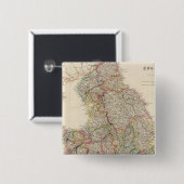 Engeland 3 vierkante button 5,1 cm (Voorkant /achterkant)