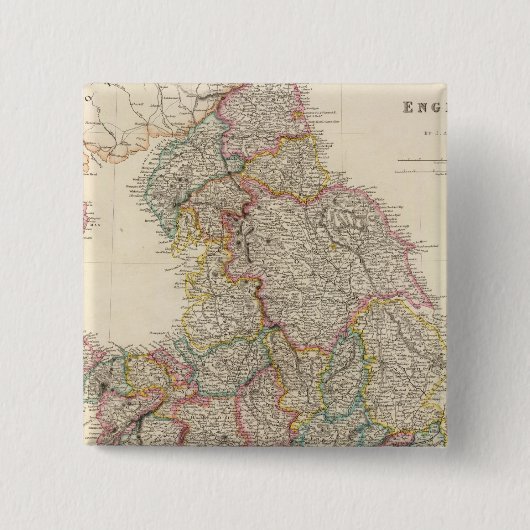 Engeland 3 vierkante button 5,1 cm (Voorkant)