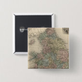 Engeland 3 vierkante button 5,1 cm (Voorkant /achterkant)