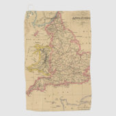 Engeland 4 golfhanddoek (Voorkant)