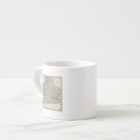 Engeland Atlas Kaart Espresso Kop (Links)