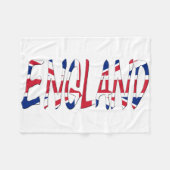 Engeland bedekte de Union Jack Flag Fleece Deken (Voorkant (Horizontaal))