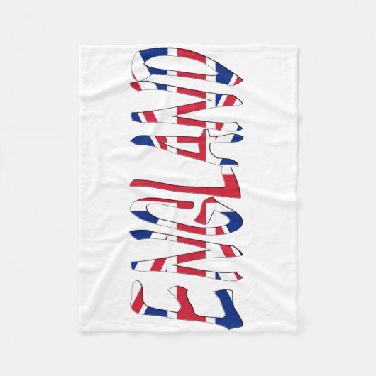 Engeland bedekte de Union Jack Flag Fleece Deken (Voorkant)