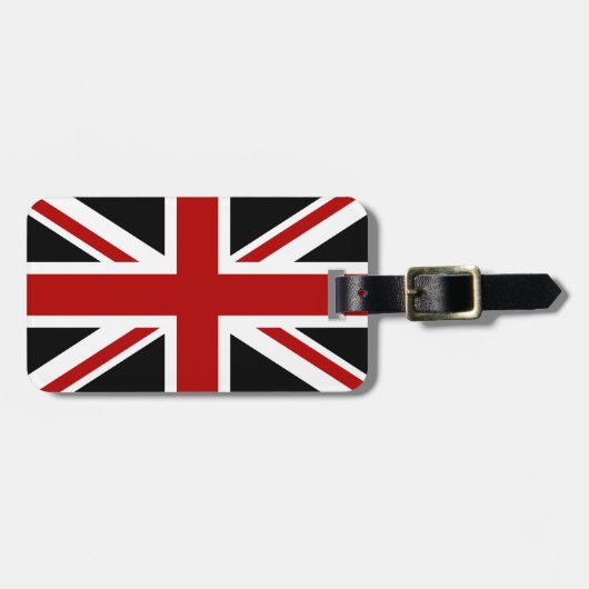 Engeland - Black Red White Bagagelabel (Voorkant horizontaal)