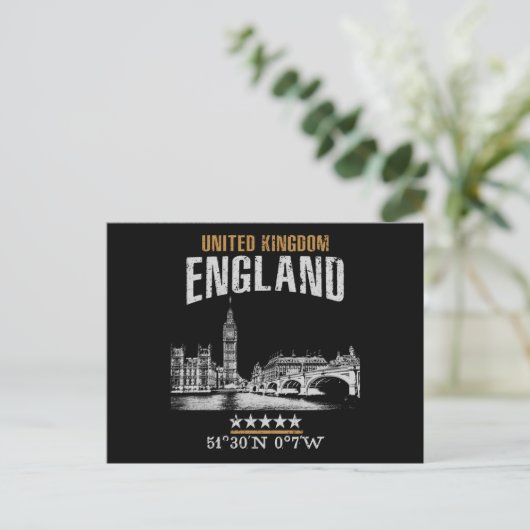Engeland Briefkaart (Staand voorkant)