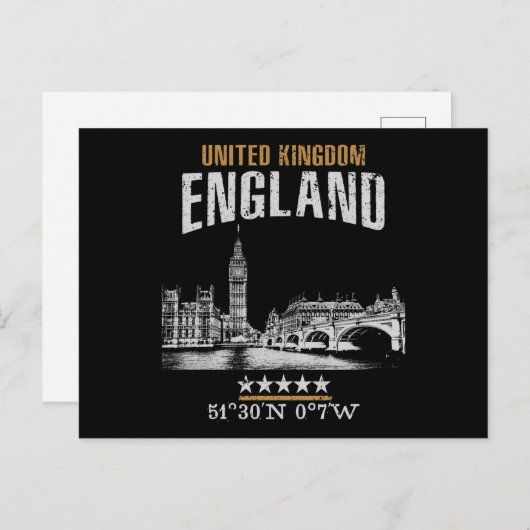 Engeland Briefkaart (Voorkant / Achterkant)