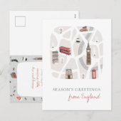 Engeland Britse Seizoenen Groeten Feestdagenkaart (Voorkant / Achterkant)