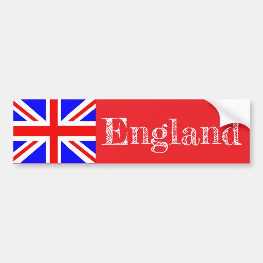 Engeland bumper sticker (Voorkant)