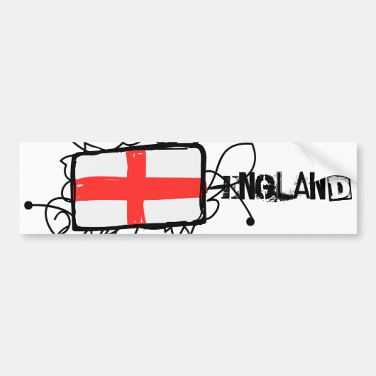 Engeland Bumpersticker (Voorkant)