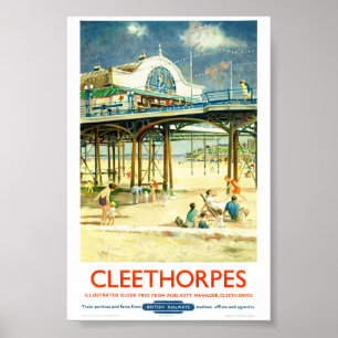 Engeland Cleethorpes Gerestaureerde Vintage Reispo Poster