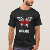 Engeland Creepy Butterfly Engelstalige vlag St. Ge T-shirt (Voorkant)