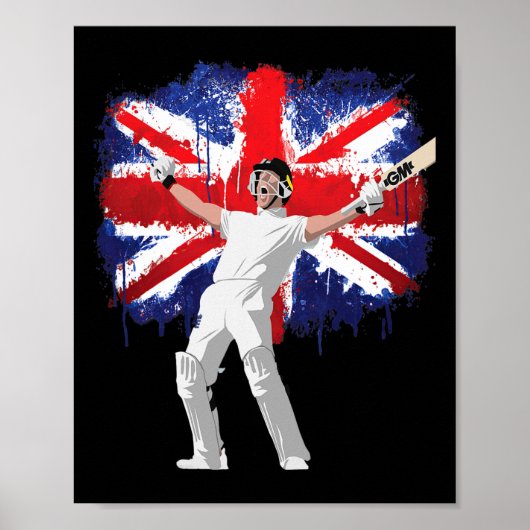 Engeland Cricket Jersey Nationale Fans Engelse Cri Poster (Voorkant)