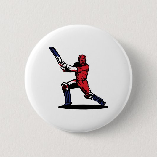 Engeland Cricket Jersey Ronde Button 5,7 Cm (Voorkant)