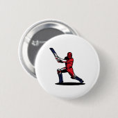Engeland Cricket Jersey Ronde Button 5,7 Cm (Voorkant /achterkant)