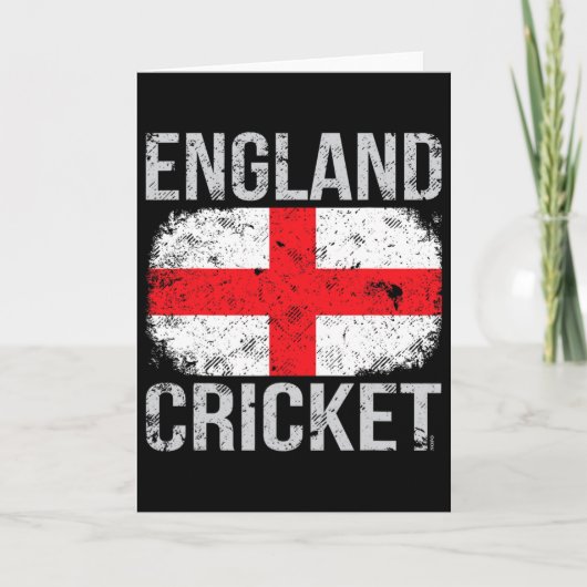 Engeland Cricket Kaart (Voorkant)