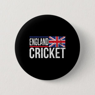 Engeland Cricket Vlag Jersey Wedstrijd Toernooi Uk Ronde Button 5,7 Cm