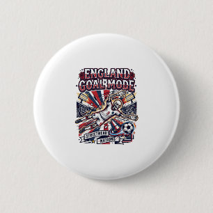 Engeland Doel Modus Skelet Aanvaller Naties Street Ronde Button 5,7 Cm