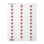 Engeland Draak en Engelse Vlag schild Etiket (Full Sheet)