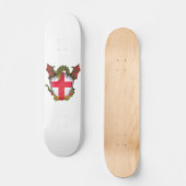 Engeland Draak en Engelse Vlag schild Skateboard (Voorkant)