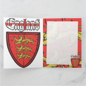 Engeland Drie het Houten Schild van Leeuwen Kaart (Binnen)