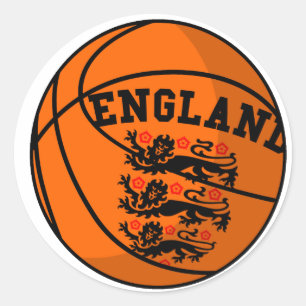 Engeland drie leeuwen basketbal Sticker