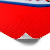 Engeland Drie Leeuwen Shirt Badge Poster (Hoek)