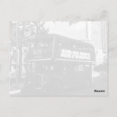 Engeland Dubbeldecker bus Briefkaart (Achterkant)