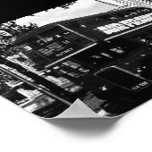  Engeland Dubbeldecker bus Poster (Hoek)