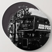 Engeland Dubbeldecker bus Ronde Button 6,0 Cm (Voorkant /achterkant)