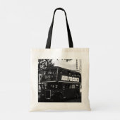 Engeland Dubbeldecker bus Tote Bag (Achterkant)