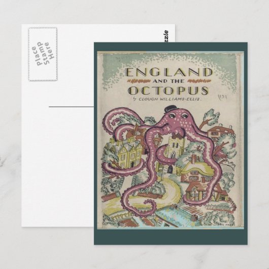Engeland en de Octopus Briefkaart (Voorkant / Achterkant)