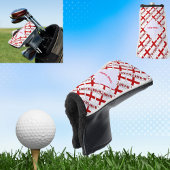 Engeland en Engelse vlag betegelde rode personalis Golfheadcover