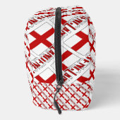 Engeland en Engelse vlag betegelde rode personalis Toilettasje (Rechts)