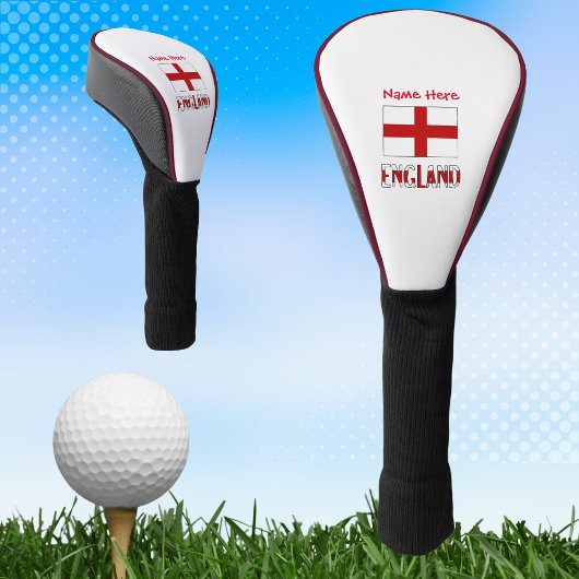 Engeland en Engelse Vlag Rood Personalisatie Golfheadcover