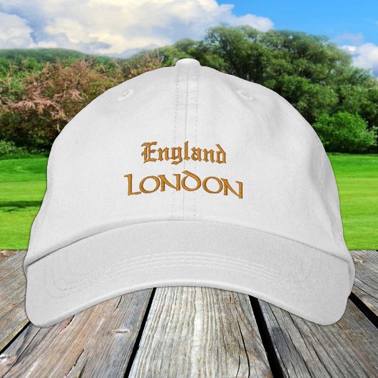 Engeland en LONDON mode Verenigd Koninkrijk/Engels Geborduurde Pet