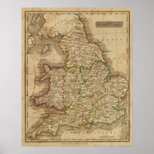 Engeland en Wales 2 Poster (Voorkant)