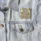 Engeland en Wales 2 Vierkante Button 5,1 Cm (In situ)